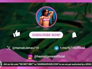 Freechat hannahjames710 on Chaturbate